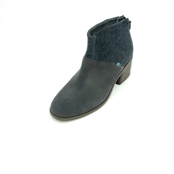 Toms womens lacy boots forged iron suede felt mix - Picture 8 of 8